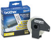 A Picture of product BRT-DK1203 Brother Pre-Sized Die-Cut Label Rolls File Folder Labels, 0.66" x 3.4", White, 300 Labels/Roll
