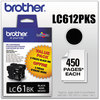 A Picture of product BRT-LC612PKS Brother LC612PKS-LC61YS Ink,  Black, 2/PK
