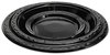 A Picture of product GNP-BLK10 Genpak® Silhouette® Plastic Dinnerware,  10 1/4 Inches, Round
