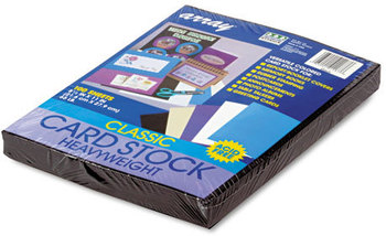 Pacon® Array® Card Stock,  65 lb., Letter, Black, 100 Sheets/Pack