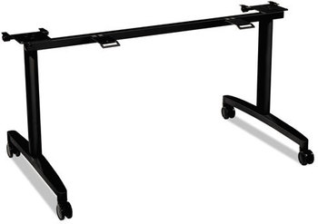 HON® Huddle Series Flip-Top Table Base for 24" Deep Tops, 51.63w x 23.5d 28.38h, Charcoal