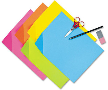 Pacon® Colorwave Super Bright Tagboard,  9 x 12, Assorted Colors, 100 Sheets/Pack