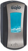 A Picture of product GOJ-191904 GOJO® LTX-12™ Touch-Free Dispenser,  1200mL, Brushed Chrome/Black 4/Case