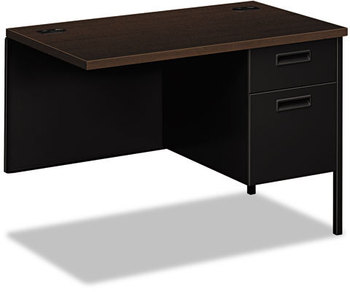 HON® Metro Classic Series "L" Workstation Return Right, 42w x 24d 29.5h, Mocha/Black