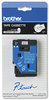 A Picture of product BRT-TC20Z1 Brother P-Touch® TC Series Standard Adhesive Laminated Labeling Tape,  3/8w, Black on White