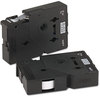 A Picture of product BRT-TCMOZ Brother P-Touch® TC Series Standard Adhesive Laminated Labeling Tape,  3/8w, Black on Clear Matte, 2/Pack