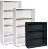 A Picture of product HON-S42ABCL HON® Brigade® Metal Bookcases Bookcase, Three-Shelf, 34.5w x 12.63d 41h, Putty
