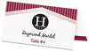 A Picture of product AVE-5302 Avery® Tent Cards Small Card, White, 2 x 3.5, 4 Cards/Sheet, 40 Sheets/Pack