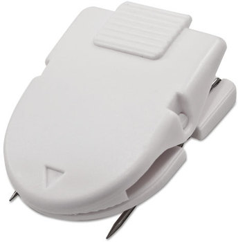 Advantus® Wall Clips for Fabric Panels,  Jumbo Size, White, 10/Box