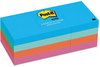 A Picture of product MMM-6603AU Post-it® Notes Original Pads in Floral Fantasy Colors Collection Note Ruled, 4" x 6", 100 Sheets/Pad, 3 Pads/Pack