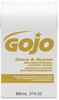 A Picture of product 670-112 GOJO® Gold & Klean Antimicrobial Lotion Soap for GOJO® Bag-in-Box Dispensers. 800 mL. 12 Refills/Case.