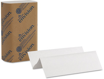PACIFIC BLUE BASIC® 1-PLY RECYCLED MULTIFOLD PAPER TOWELS BY GP PRO (GEORGIA-PACIFIC), WHITE, 4,000 TOWELS PER CASE 16 PACK(S) @ 250 Towels, 4000 Towels per Case, Towel (WxL) 9.2" x 9.4"
