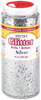 A Picture of product PAC-91710 Pacon® Spectra® Glitter,  .04 Hexagon Crystals, Silver, 16 oz Shaker-Top Jar