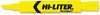 A Picture of product AVE-07742 Avery® HI-LITER® Desk-Style Highlighters Yellow Ink, Chisel Tip, Yellow/Black Barrel, Dozen