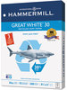 A Picture of product HAM-86702 Hammermill® Great White® 30 Recycled Copy Paper,  92 Brightness, 20lb, Letter, 5000/Ctn