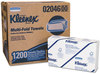 A Picture of product KCC-02046 Kleenex® Folded Paper Towels,  9 1/5 x 9 2/5, White, 150/Pack, 8 Packs/Carton