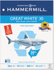 A Picture of product HAM-86702 Hammermill® Great White® 30 Recycled Copy Paper,  92 Brightness, 20lb, Letter, 5000/Ctn