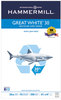 A Picture of product HAM-86704 Hammermill® Great White® 30 Recycled Copy Paper,  92 Brightness, 20lb, 8-1/2 x 14, 500 Shts/Ream