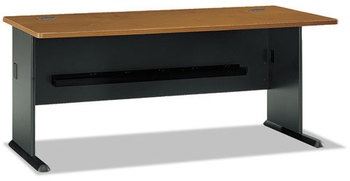 Bush® Series A Workstation Desk,  Natural Cherry