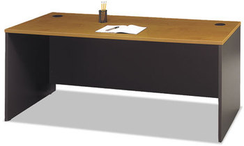 Bush® Series C Rectangular Desk,  Natural Cherry
