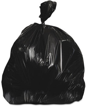 Heritage Low-Density Can Liners,  12-16 gal, 0.35 mil, 24 x 32, Black, 500/Carton