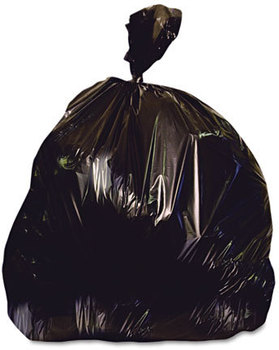 Heritage X-Liner Reprocessed Can Liners. 33 gal. 2 mil. 33 X 39 in. Black. 100 bags/case.