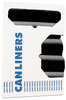 A Picture of product 861-431 Heritage X-Liner Reprocessed Can Liners. 33 gal. 2 mil. 33 X 39 in. Black. 100 bags/case.