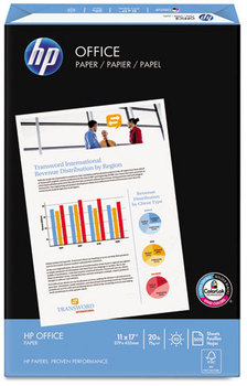 HP Office Ultra-White Paper,  92 Bright, 20lb, 11 x 17, 500/Ream