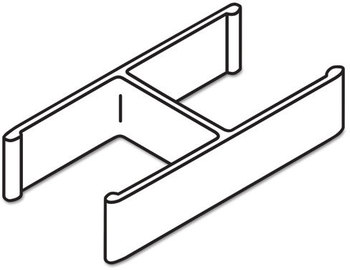 HON® Versé® QuickConnect 180° Connecting Hardware Verse Quick Connect 180 Degree Gray, 2/Pack