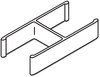 A Picture of product BSX-QC180GY HON® Versé® QuickConnect 180° Connecting Hardware Verse Quick Connect 180 Degree Gray, 2/Pack