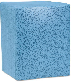 Kimtech* KIMTEX* Wipers, 1/4-Fold, 12 1/2 x 13, Blue, 66/Box, 8 Boxes/Carton