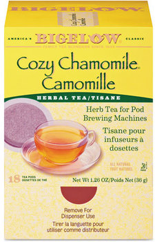 Bigelow® Tea Pods,  1.90 oz, 18/Box
