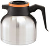 A Picture of product BUN-THERMORN BUNN® Thermal Carafe,  Stainless Steel/ Black and Orange (Decaf)