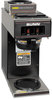 A Picture of product BUN-VP172BLK BUNN® VP17-2 Compact Two Burner Pourover Coffee Brewer,  Stainless Steel, Black