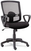 A Picture of product ALE-ET42ME10B Alera® Etros Series Mesh Mid-Back Chair Supports Up to 275 lb, 18.03" 21.96" Seat Height, Black