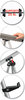 A Picture of product BVC-FLX09102MV MasterVision®  Telescoping Tripod Display Easel,  Adjusts 35" to 64" High, Metal, Silver