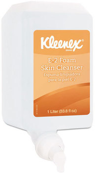Kleenex® E-2 Foam Skin Cleanser, Unscented, 1000 mL Refill, 6/Ctn