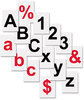 A Picture of product BVC-KT2020 MasterVision® Interchangeable Magnetic Characters,  Numbers, Black, 3/4"h