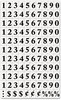 A Picture of product BVC-KT2020 MasterVision® Interchangeable Magnetic Characters,  Numbers, Black, 3/4"h