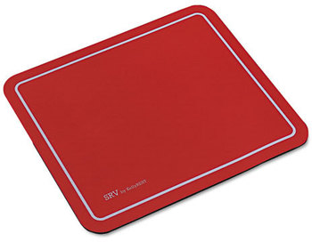 Kelly Computer Supply SRV Optical Mouse Pad, Nonskid Base, 9 x 7-3/4, Red