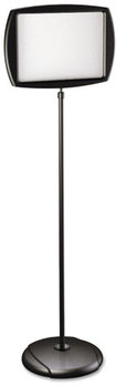 MasterVision® Floor Stand Sign Holder, Rectangle, 15x11 sign, 66"H, Black Frame