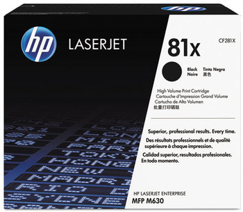 HP CF281A, CF281X, CF281XC Toner,  (CF281X) High Yield Black Original LaserJet Toner Cartridge