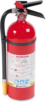 Kidde ProLine™ Dry-Chemical Commercial Fire Extinguisher, 3 A, 40 B:C, 195psi, 16.07h x 4.5 dia, 5lb