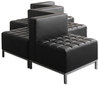 A Picture of product ALE-QB8216 Alera® QUB Series Ottoman 26.38w x 21.5d 17.5h, Black