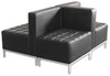 A Picture of product ALE-QB8216 Alera® QUB Series Ottoman 26.38w x 21.5d 17.5h, Black