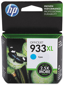 HP CN053AN140-CR313FN140 Ink,  (CN054AN) High Yield Cyan Original Ink Cartridge