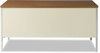 A Picture of product ALE-SD6030PC Alera® Double Pedestal Steel Desk 60" x 30" 29.5", Cherry/Putty