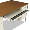 A Picture of product ALE-SD6030PC Alera® Double Pedestal Steel Desk 60" x 30" 29.5", Cherry/Putty