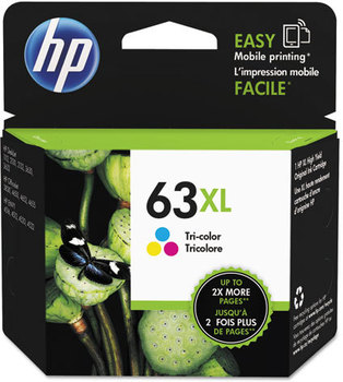 HP L0R43BN-L0R46AN Ink,  (F6U63AN) High Yield Tri-Color Original Ink Cartridge
