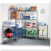 A Picture of product ALE-SW504824SR Alera® NSF Certified Industrial Heavy-Duty Wire Shelving Starter Kit Four-Shelf 48w x 24d 72h, Silver